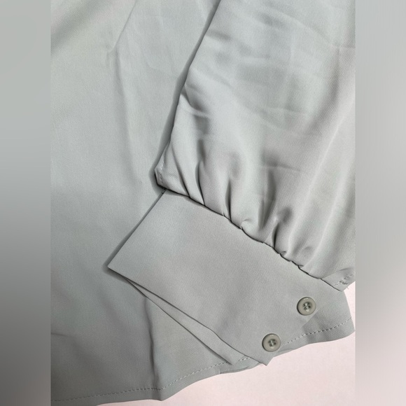 Teal button up blouse new size XL women - Picture 6 of 6